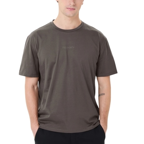 T-shirt grigia in jersey