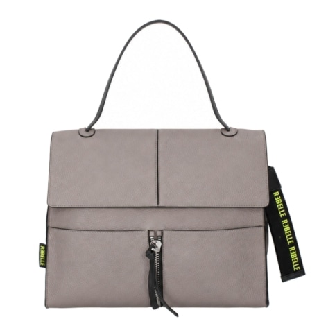 shoulder bag clio satchel con manico e tracolla a spalla in pelle TAUPE