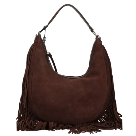 Borsa Hobo Christy in camoscio WENGE