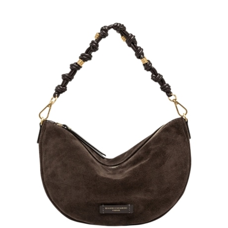 Borsa a tracollA da donna in camoscio CLEO marrone