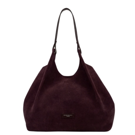 borsa a spalla da donna dua in vera pelle BORDEAUX