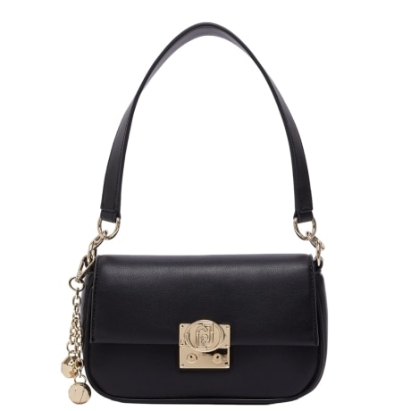 Borsa a spalla piccola con charm NERA