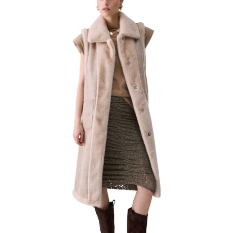 GILET MONTONE DOUBLE BURRO