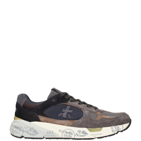 SNEAKERS DA UOMO Mase 8426 IN PELLE BLU E GRIGIO