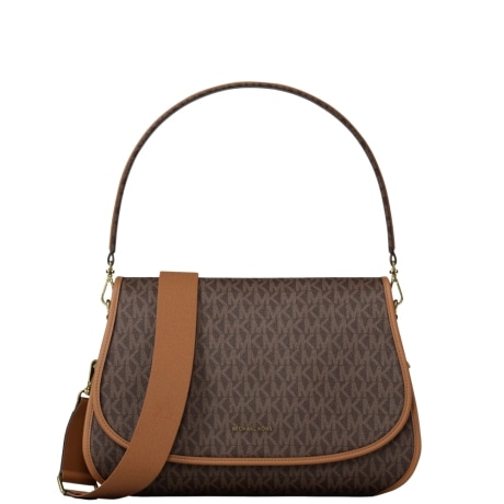 Borsa messenger convertibile Holmes media con stampa logo BROWN ACORN