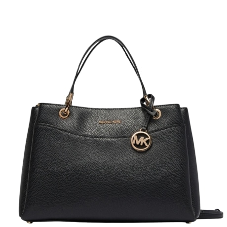 Borsa a mano da donna in vera pelle NERA