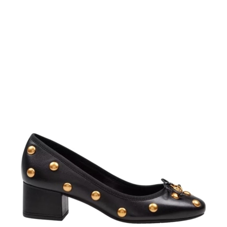 Décolleté Piper Flex in pelle con tacco a blocco NERO