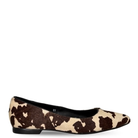 Ballerine Basse in Cavallino Fantasia Mucca