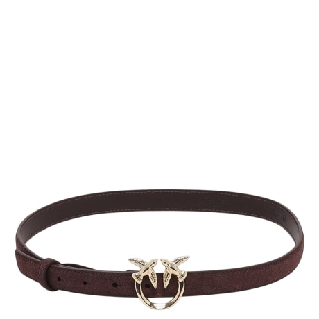Cintura donna Love Berry H2 in suede BORGOGNA