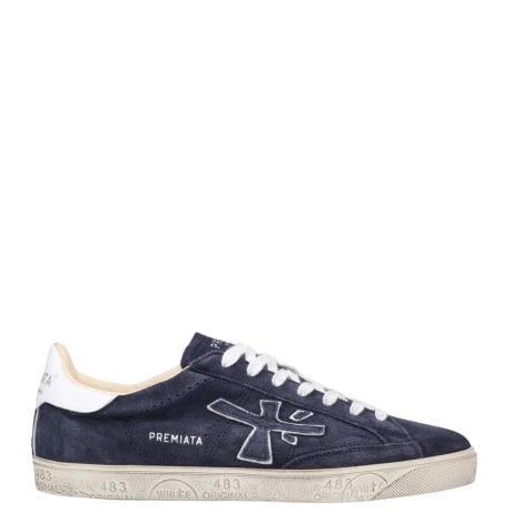 sneakers STEVEN da uomo in suede BLU