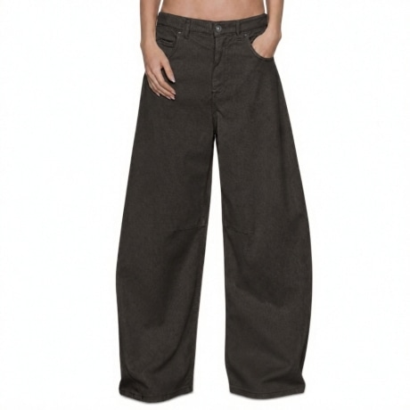 Jeans IRIDE Wide-Leg Barrel in Denim Glacé