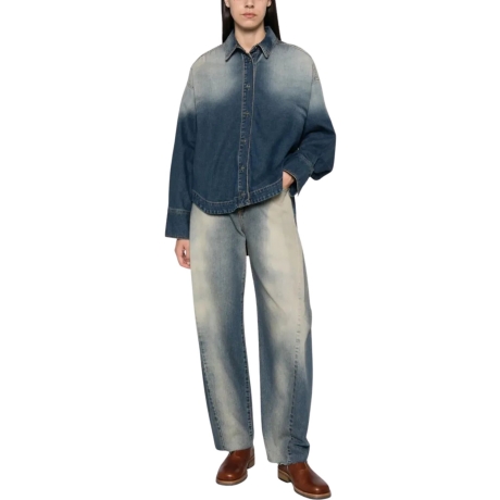 jeans balloon fit nemesi in denim lavaggio medio