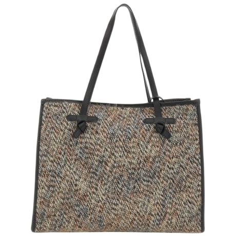 Borsa tote a spalla Marcella bouclé nero