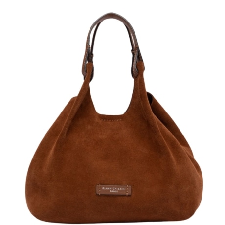 Borsa a SPALLA DUA in CAMOSCIO COGNAC