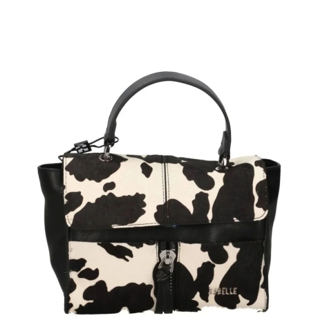 Borsa a mano Chloe Savage bianca e nera