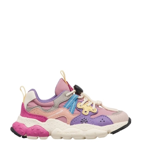 Sneaker YAMANO 3 in ecopelle e tessuto tecnico Rosa Fuchsia Viola