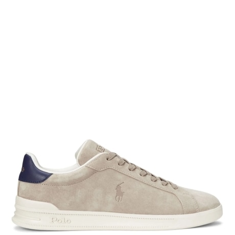 Sneaker Heritage Court II in camoscio MILKSHAKE NAVY