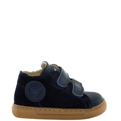 polacchino michael 3 primi passi in camoscio blue con strappi