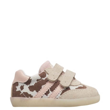sneakers vimby primi passi maculate in camoscio beige