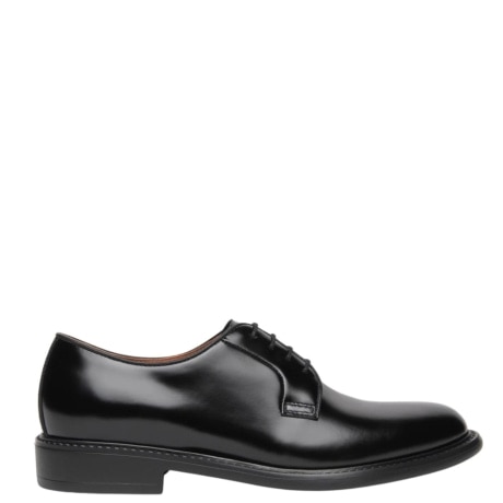 Scarpa Stringata Derby Uomo in Pelle Nera