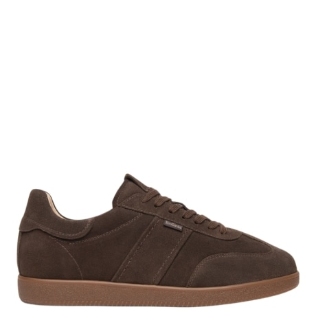 Sneakers da uomo in pelle scamosciata MARRONE