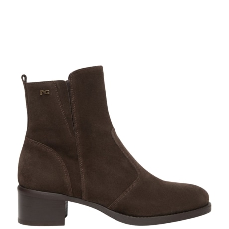 Stivaletti da donna in camoscio MARRONE