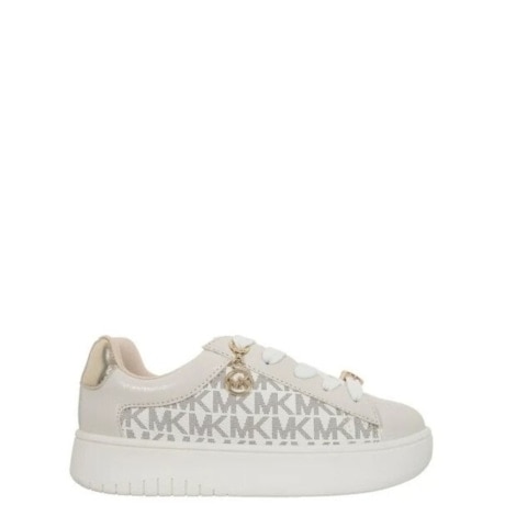 Sneaker DOTTIE con Stampa Logo "MK" e Charm Vanilla