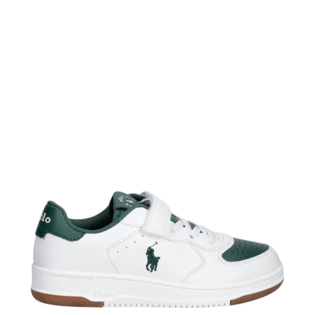 Sneaker MASTERS COURT  Bianca e Verde con Chiusura a StrapPO