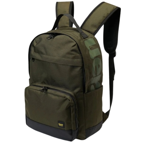 Zaino in Tessuto Tecnico con Logo Laterale Verde Oliva