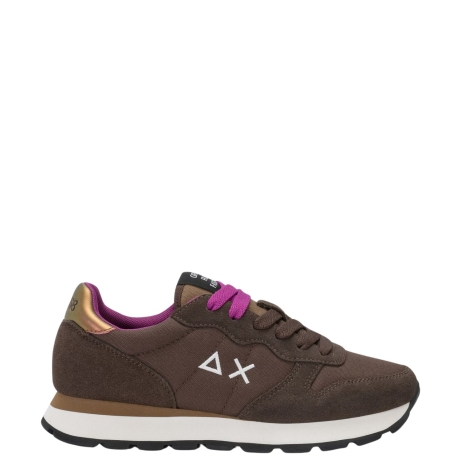 Sneaker Ally Solid in suede e nylon marrone